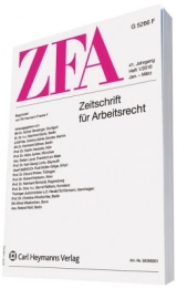 Zum Artikel "Veröffentlichung in der Zeitschrift für Arbeitsrecht"