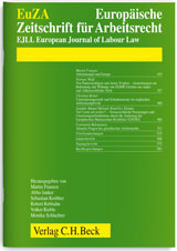 Zum Artikel "Veröffentlichung in der Europäischen Zeitschrift für Arbeitsrecht"