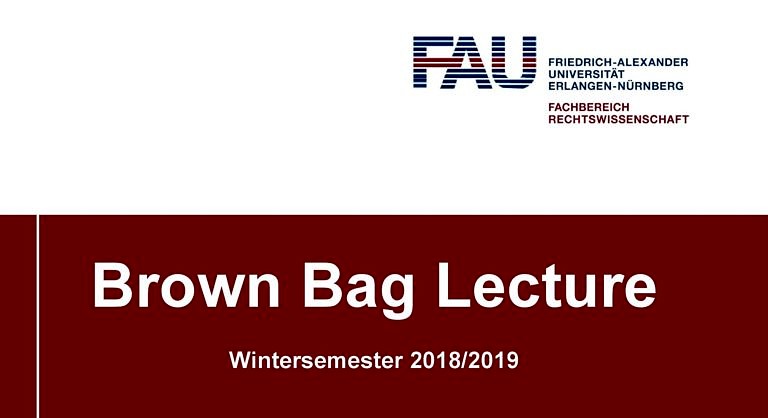 Brown Bag Lecture von Daniel Holler am 24. Oktober 2018