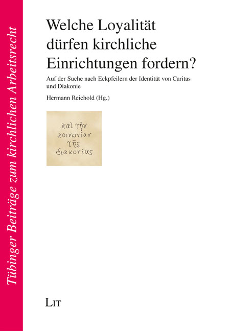 Zum Artikel "Veröffentlichung in den Tübinger Beiträgen zum kirchlichen Arbeitsrecht"