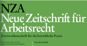 Zum Artikel "Veröffentlichung in der NZA"