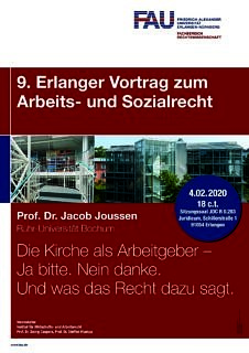 Zum Artikel "9. Erlanger Vortrag zum Arbeits- und Sozialrecht"