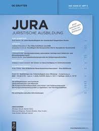 Zum Artikel "Veröffentlichung in der  Zeitschrift jura 2022"